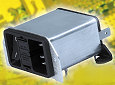 DD21 and DD22 series of power entry modules for PCB mounting from SCHURTER