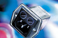 The 5707 series filtered power entry module with IP65 seal protection from SCHURTER