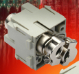 Shielded connector for coaxial cables from HARTING