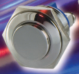 Tough 16mm stainless steel pushbutton switches from Bulgin