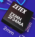 Leadless MOSFET introduced by Zetex reduces footprint by 50%