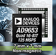 Analog Devices has announced the addition of a 4-channel high-speed A/D converter to its market-leading data converter product portfolio