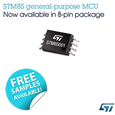 8-bit Microcontroller from STMicroelectronics Delivers Uniquely Flexible Feature Set in Space/Cost-Saving 8-Pin Package