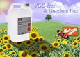 Environmentally friendly water/rosin flux for wave soldering applications