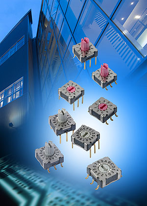 New space saving washable IP67 rated rotary coding switches from Knitter-Switch 
