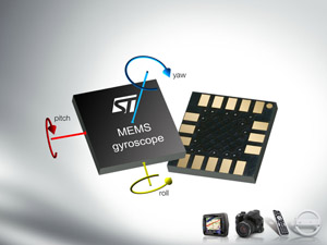 STMicroelectronics introduces a new family of single- and Two-Axis MEMS gyroscopes