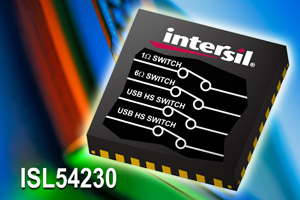 Intersil's octal switch provides unmatched design flexibility and >8kV ESD protection for switching and routing of diverse signal types
