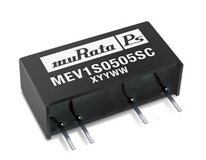 MurataPS MEV1 series expands with the introduction of 15V, 24V and 48V input versions