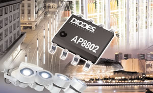 Diode's AP5727 - Boost converter for the bias voltage of small size OLED and LCD displays