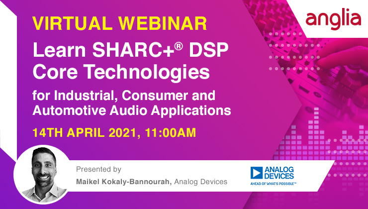 Analog Devices SHARC+ DSP Technology for Industrial, Consumer and Automotive Audio Applications