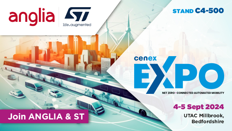 Join Anglia & ST at the Cenex-Expo in September 2024