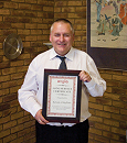 Kevin Clayton celebrates 25 Year service at Anglia 