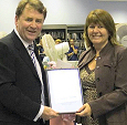 Donna Dennis celebrates 25 Year service at Anglia 