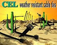 Weather resistant cable ties from CEL