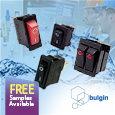 Extensive range of Bulgin Rocker Switches now stocked at Anglia