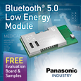Panasonic launch High Performance and Long Range Bluetooth Low Energy Module, evaluation board and samples available from Anglia