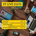 Join STMicroelectronics 3-day live events