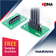 Harwin Kona multi-contact connectors offer high reliability and high power, samples available from Anglia