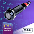 British-made sealed LED panel indicators from MARL International are ideal for harsh environments, samples available from Anglia
