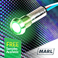 MARL has extended its industrial and defence range with an exceptionally robust, high intensity RGB, multi-colour LED panel indicator. Designated as the 525 Series, this RGB panel indicator emits a range of individually addressable LED colours