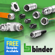 Binder circular connectors for industrial and medical applications now available from Anglia