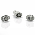 The 570 series Easy Locking Connector (ELC) from Binder features an intuitive locking system which provides protection against intrusion of liquids, water splash and touching of the contacts on the female panel connector.