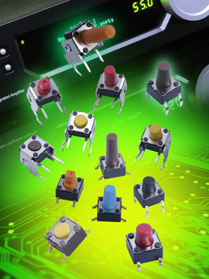 Knitter Switches versatile tact switch series now operates at high temperature 