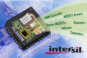 ISL8200M in Space-Saving Surface Mount QFN Package Simplifies Design, Lowers Design Risk and Speeds Time-to-Market